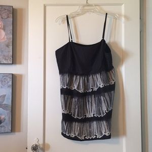 CAbi Black and White Camisole